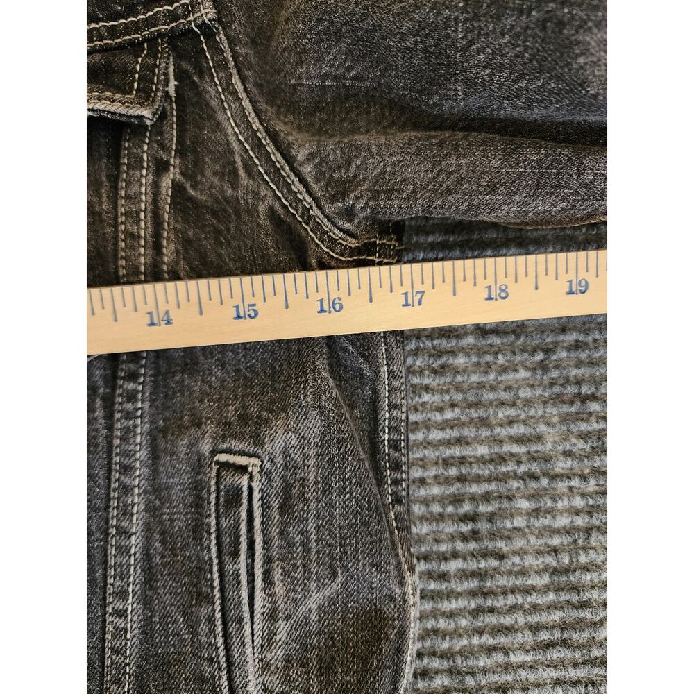 Vintage Levis Youth Medium Trucker Jacket Knit Collar & Cuffs 100% Cotton - Picture 8 of 11